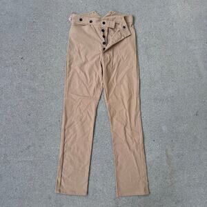 Frontier Classics Tan Western Civil War Old West Reenactment Pants 36x37 NWT